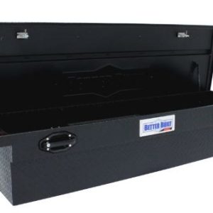 Better Built Tool Box, Sec Series, Crossover Low Profile, Single Lid, Pull Handle, Powder Coated, Diamond Tread, Matte Black, Aluminum – 79211099