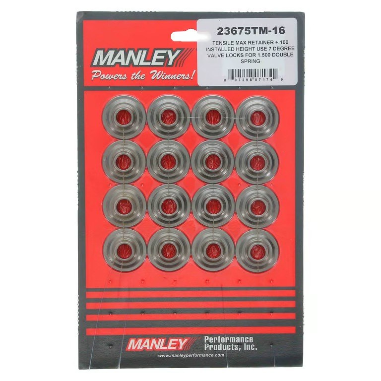 Manley Perf Valve Spring Retainer, Ret-Tensile Max Super 7, 1.570 Inch Valve Spring Outer Diameter – 23705TM-16