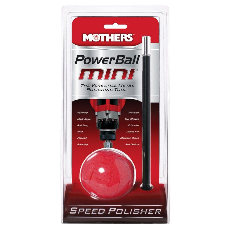 Mothers Polishing Pad, Powerball Mini ®, Use to Revitalize Billet/ Diamond Plate/ Polished Aluminum/ Stainless Steel/ Plastic Lenses – 05141