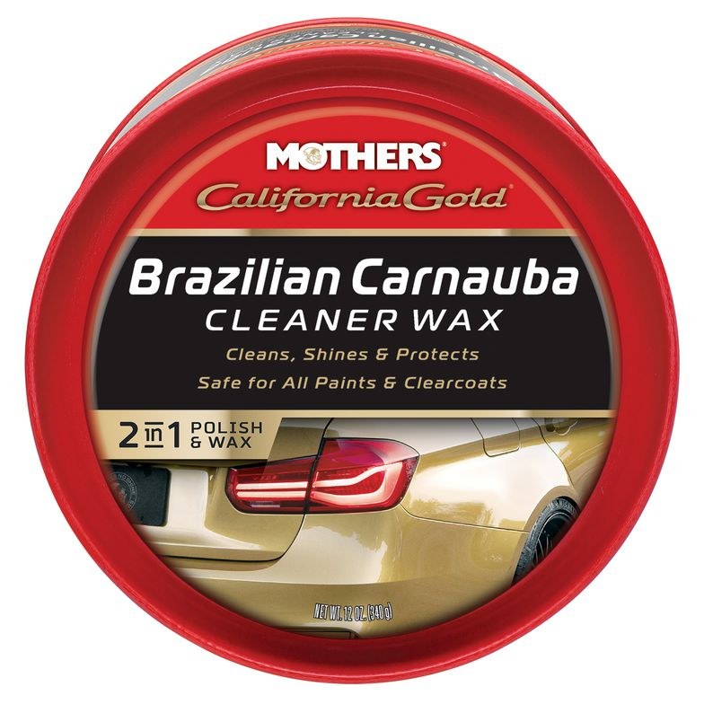 Mothers Car Wax, California Gold, Brazilian Carnauba, Paste, 12 Ounce Can, Without Applicator – 05500