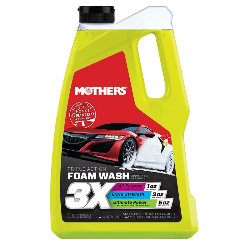 Mothers Car Wash, Foam, One 100 Ounce Bottle – 05610