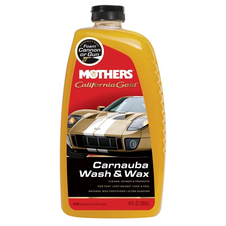 Mothers Car Wash, California Gold, Liquid, One 64 Ounce Bottle, With Carnauba Wax – 05674