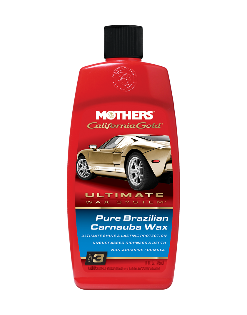 Mothers Car Wax, California Gold, Pure Brazilian Carnauba, Liquid, 12 Ounce Bottle, Without Applicator – 05750