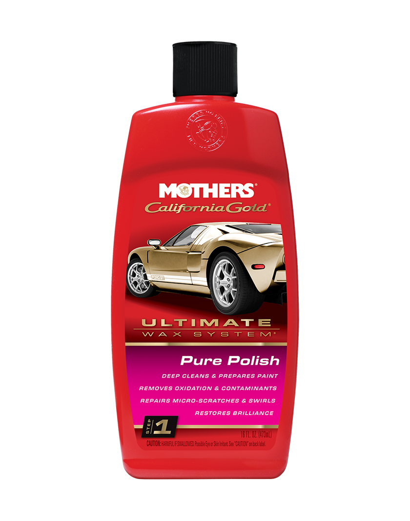 Mothers Car Wax, California Gold, Carnauba Wax, 16 Ounce Bottle, For Cleaning/ Polishing Metal – 07100