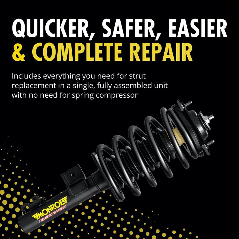 Monroe Shock Absorber, Quick-Strut ®, Nitrogen Gas Charged, With Coil Spring/ Strut/ Strut Mount, 13.9 Inch Compressed Length – 173062
