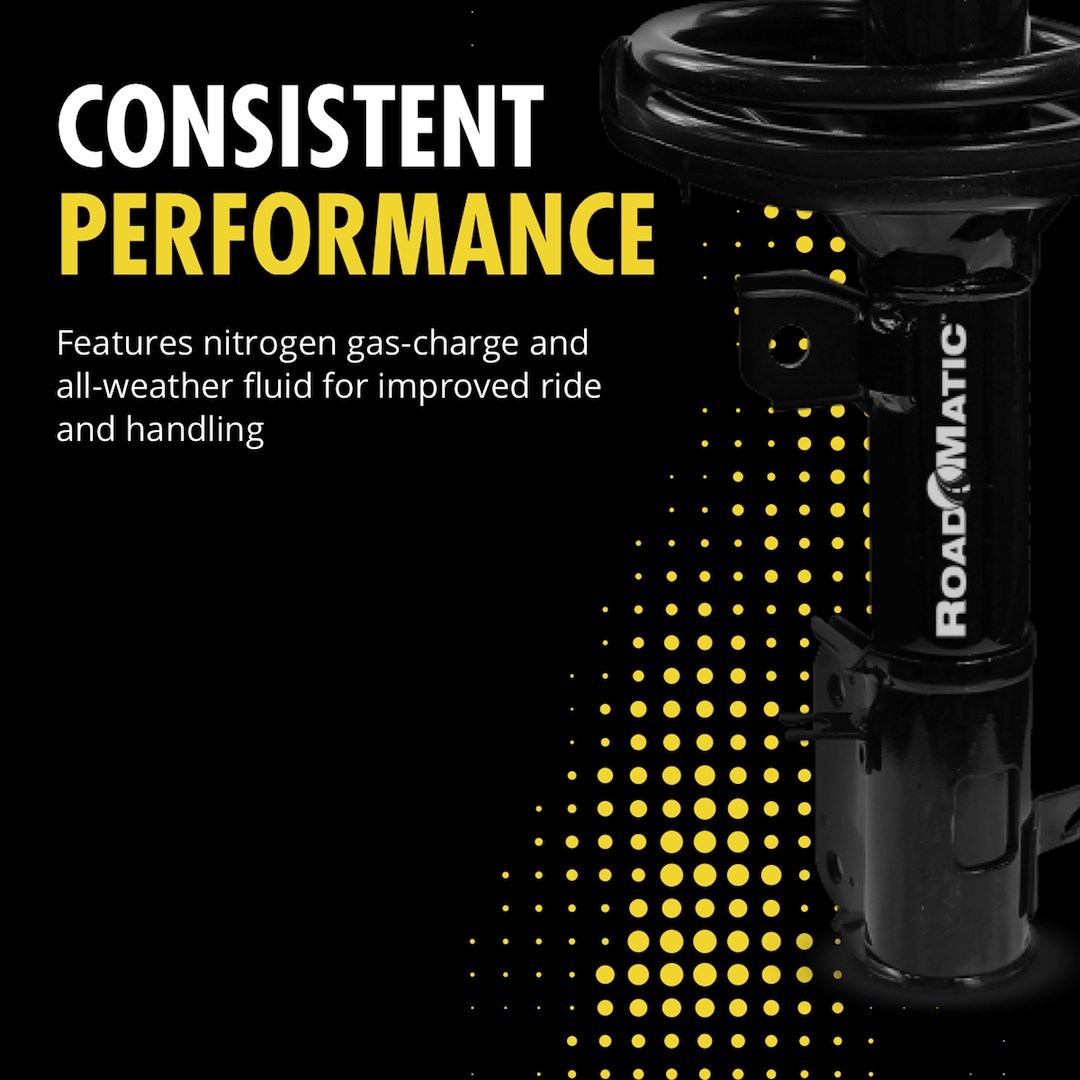 Monroe Shock Absorber, Roadmatic ™, Nitrogen Gas Charged, With Coil Spring/ Strut/ Strut Mount, Three Year Warranty – 182254R
