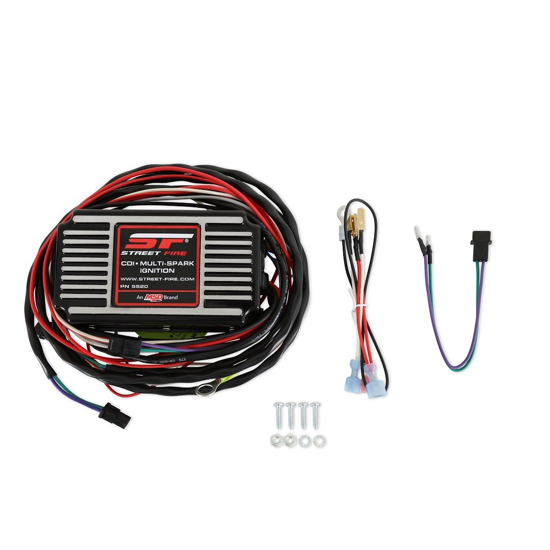 MSD Ignition Ignition Control Module, Street Fire Cdi, Street Use, Digital, 0-15000 RPM, With Adjustable Rev Limiter, Multiple Spark Discharge – 5520