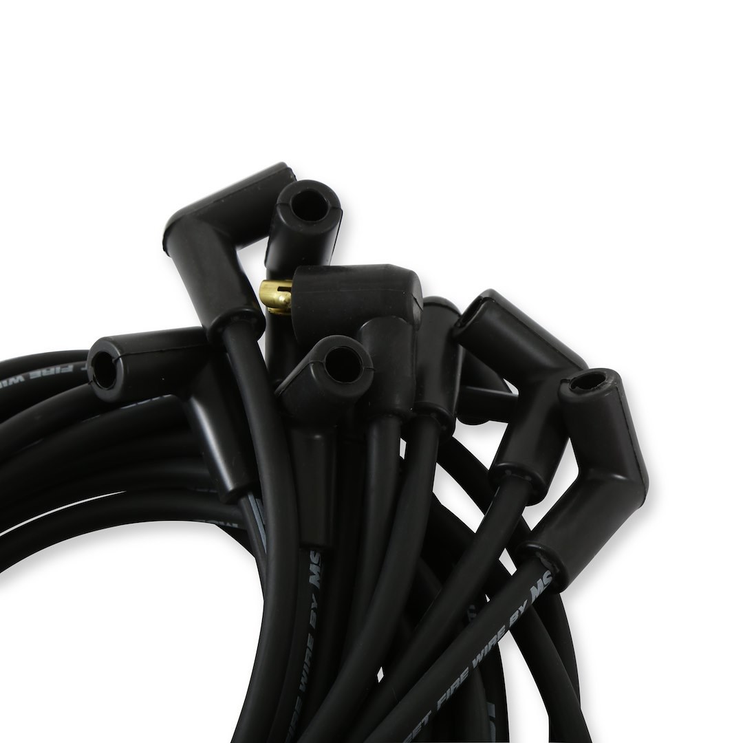 MSD Ignition Spark Plug Wire Set, Street Fire Wires, Unassembled, Black, 8 Millimeter, Silicone and Synthetic – 5553