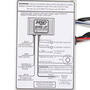MSD Ignition Ignition Control Module, 6 Series, Street/Drag Racing Use, Digital, 0-12000 RPM, With 2 Step Rev Limiter – 64213