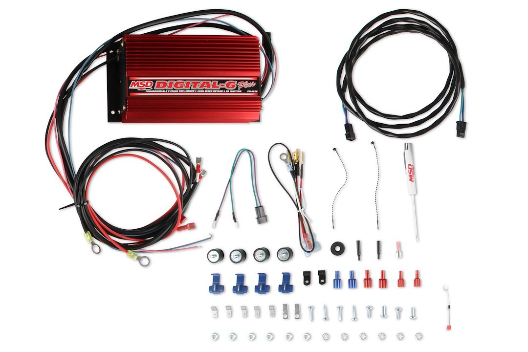 MSD Ignition Ignition Control Module, 6 Series, Street/Drag Racing Use, Digital, 0-12500 RPM, With 2 Step Rev Limiter, Multiple Spark Discharge – 6520