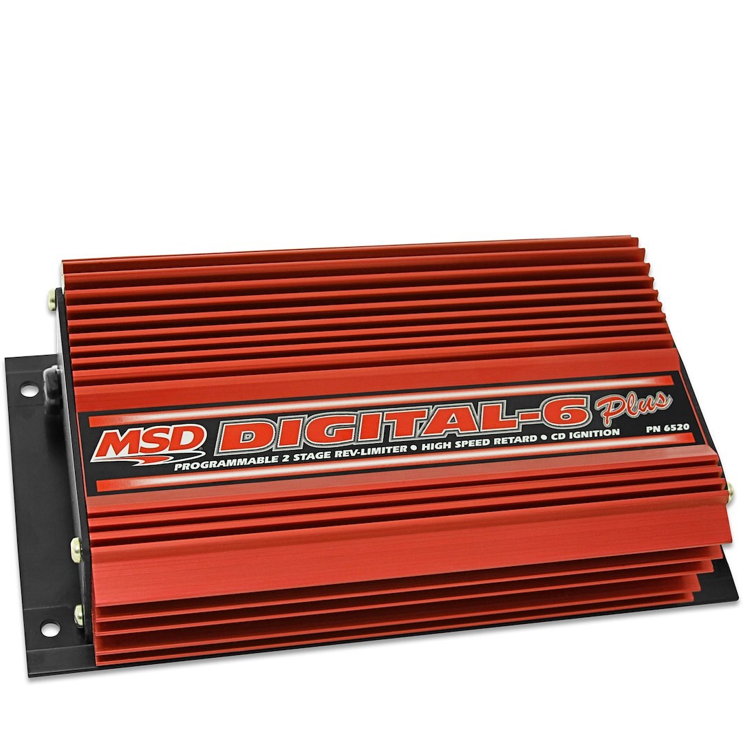 MSD Ignition Ignition Control Module, 6 Series, Street/Drag Racing Use, Digital, 0-12500 RPM, With 2 Step Rev Limiter, Multiple Spark Discharge – 6520