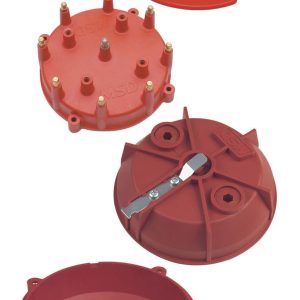 MSD Ignition Distributor Cap and Rotor Kit, Pro-Cap, For Use with Most Msd Pro-Billet Distributors, Non Adjustable Rotor, With Wire Retainer – 7445