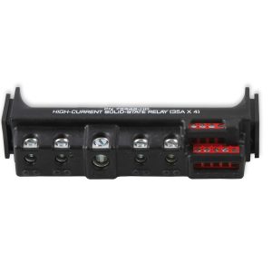 MSD Ignition Relay Block, 4 Channel, 35 Amp, Black – 75643-HC
