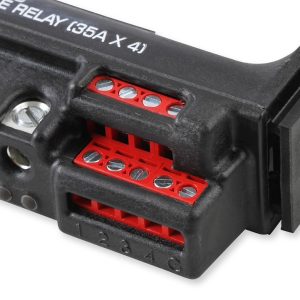 MSD Ignition Relay Block, 4 Channel, 35 Amp, Black – 75643-HC