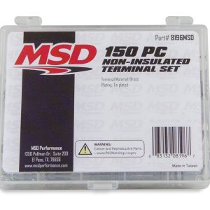 MSD Ignition Wiring Harness Connector, 150 Piece Non-Insulated Connector, 14-22 Gauge Wire – 8196MSD