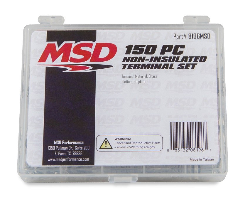MSD Ignition Wiring Harness Connector, 150 Piece Non-Insulated Connector, 14-22 Gauge Wire – 8196MSD