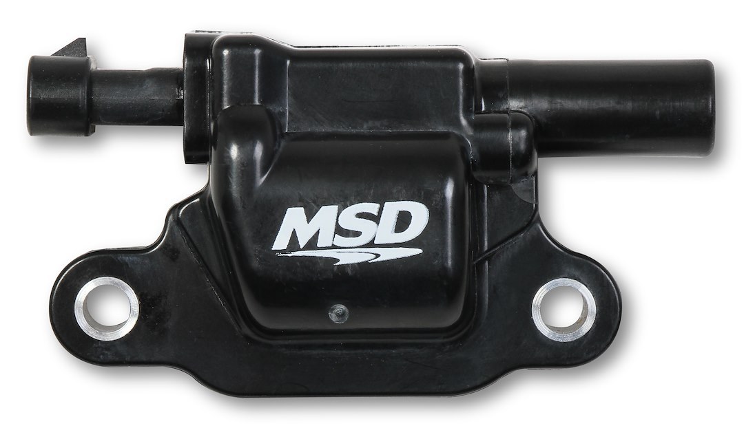 MSD Ignition Ignition Coil, Blaster Gen V, Single Tower Coil Pack, Square, Black, Set of 8 – 826683