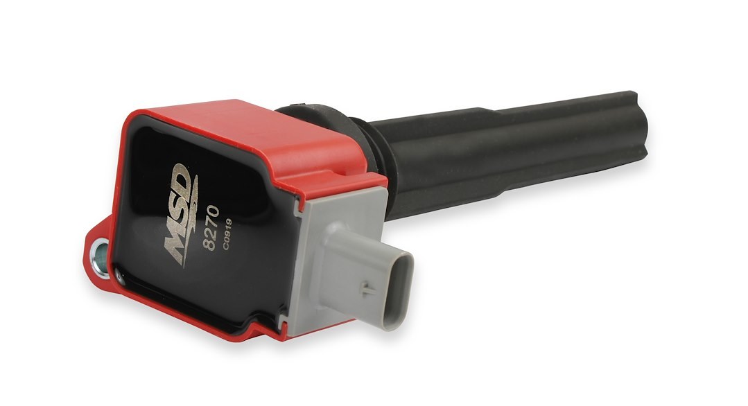 MSD Ignition Ignition Coil, Coil-On-Plug, 46,000 Maximum Voltage, Red, Set of 6 – 82706