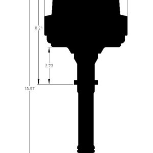 MSD Ignition Distributor, Pro-Billet, For Use with Chevy V8 Engines, With Ignition Control Module, Vacuum and Mechanical Advance – 8365