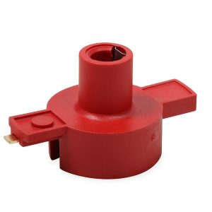 MSD Ignition Distributor Cap and Rotor Kit, For Use with GM V8 Efi Distributors with External Coil, Bolt Down, Hei Style Posts, Red – 8406