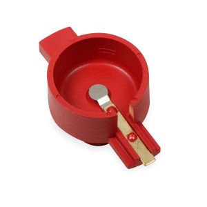 MSD Ignition Distributor Cap and Rotor Kit, For Use with GM V8 Efi Distributors with External Coil, Bolt Down, Hei Style Posts, Red – 8406