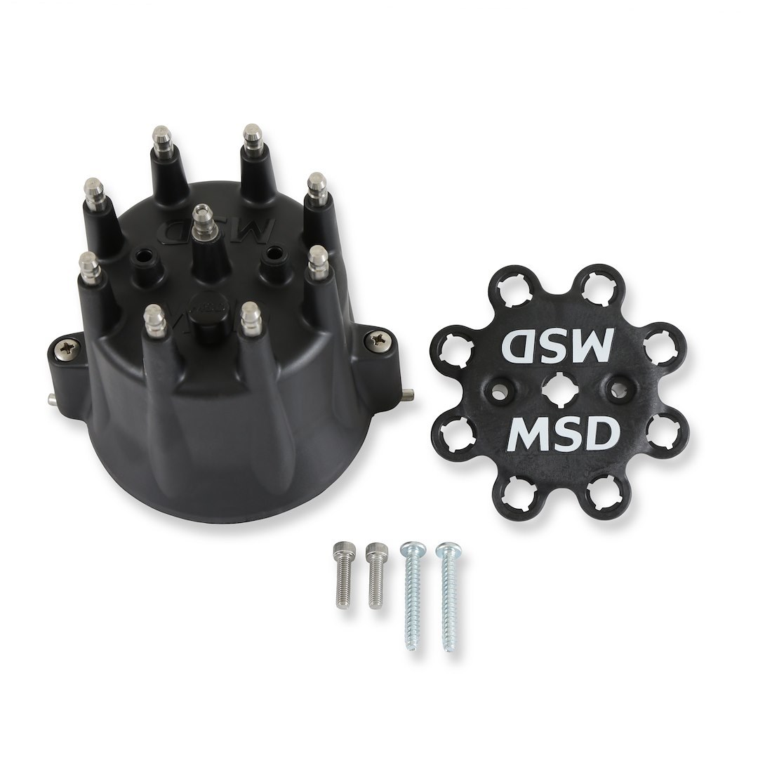 MSD Ignition Distributor Cap, Fits Msd Distributors That Use the GM Socket Style Cap (msd Part Number 8437) or Window Style Cap – 84333