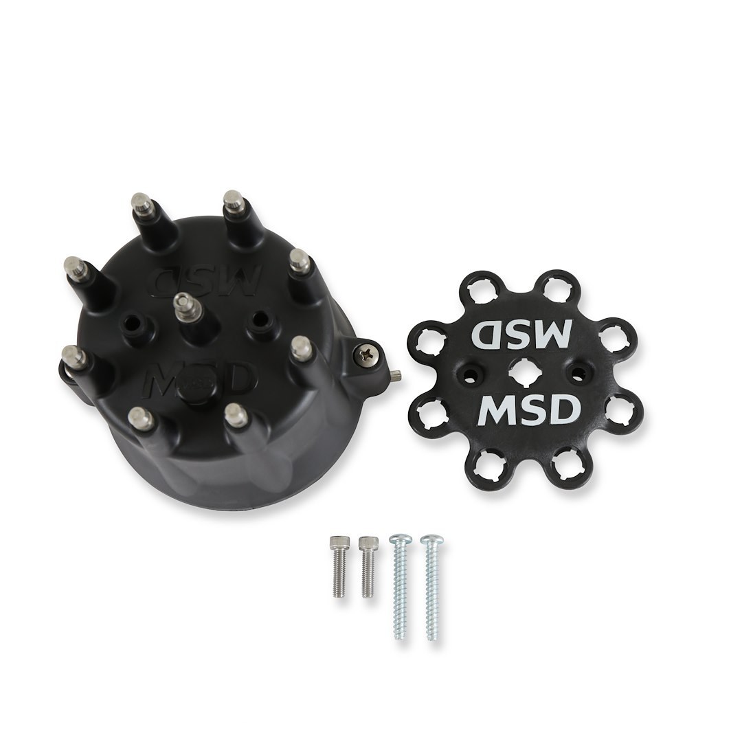 MSD Ignition Distributor Cap, Fits Msd Distributors That Use the GM Socket Style Cap (msd Part Number 8437) or Window Style Cap – 84333