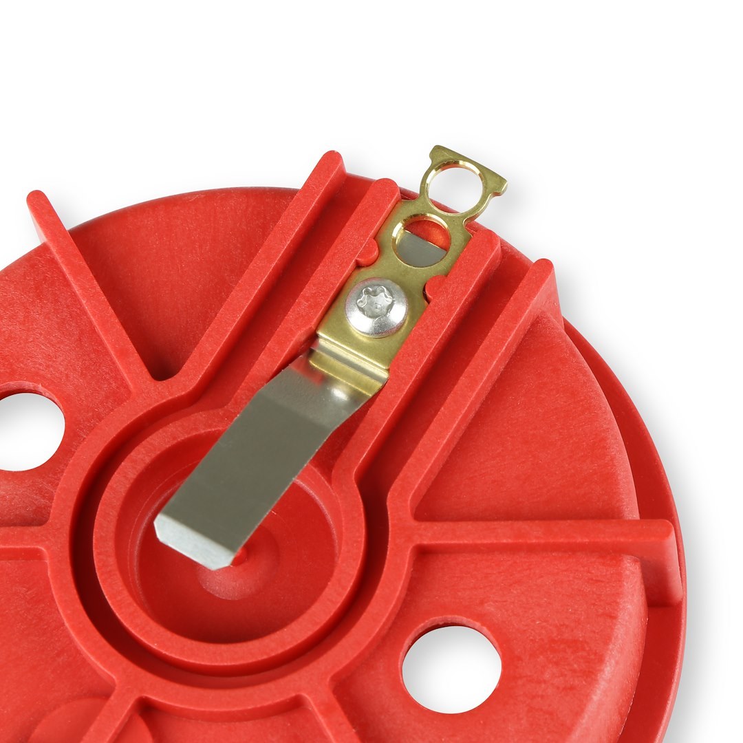 MSD Ignition Distributor Rotor, For Use with Msd Low Profile Distributors, Non Adjustable, Red – 8457