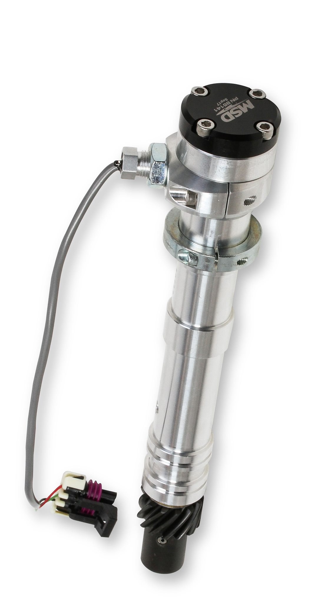 MSD Ignition Distributor, Adjustable Cam Sync, For Use with Chevy Small Block and Big Block Engines, Without Ignition Control Module – 85141