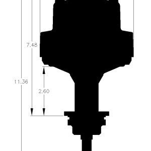 MSD Ignition Distributor, Billet, For Use with Chrysler Small Block 273/318/340/360 Cubic Inch Engines, Without Ignition Control Module – 8534