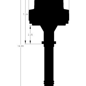 MSD Ignition Distributor, Pro-Billet, For Use with Chevy V8 Engines, Without Ignition Control Module, Magnetic Trigger, Mechanical Advance – 85555