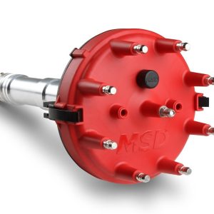 MSD Ignition Distributor, Low-Profile, For Use with Chevy Tall Block V8 Engines, Without Ignition Control Module, Crank Trigger – 8558