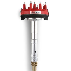 MSD Ignition Distributor, Low-Profile, For Use with Chevy Tall Block V8 Engines, Without Ignition Control Module, Crank Trigger – 8558