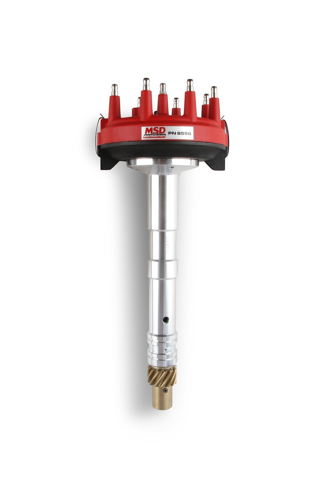 MSD Ignition Distributor, Low-Profile, For Use with Chevy Tall Block V8 Engines, Without Ignition Control Module, Crank Trigger – 8558