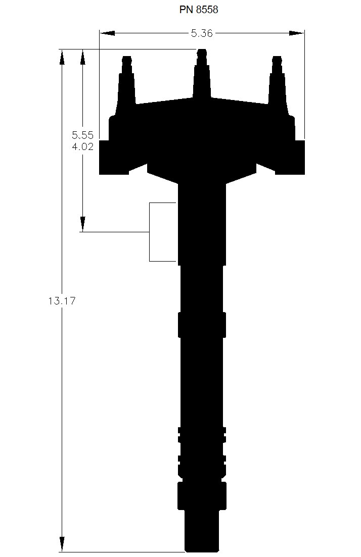 MSD Ignition Distributor, Low-Profile, For Use with Chevy Tall Block V8 Engines, Without Ignition Control Module, Crank Trigger – 8558