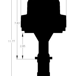 MSD Ignition Distributor, Pro-Billet, For Use with Pontiac 326/350/389/400/421/428/455 Cubic Inch V8 Engines, Without Ignition Module – 8563