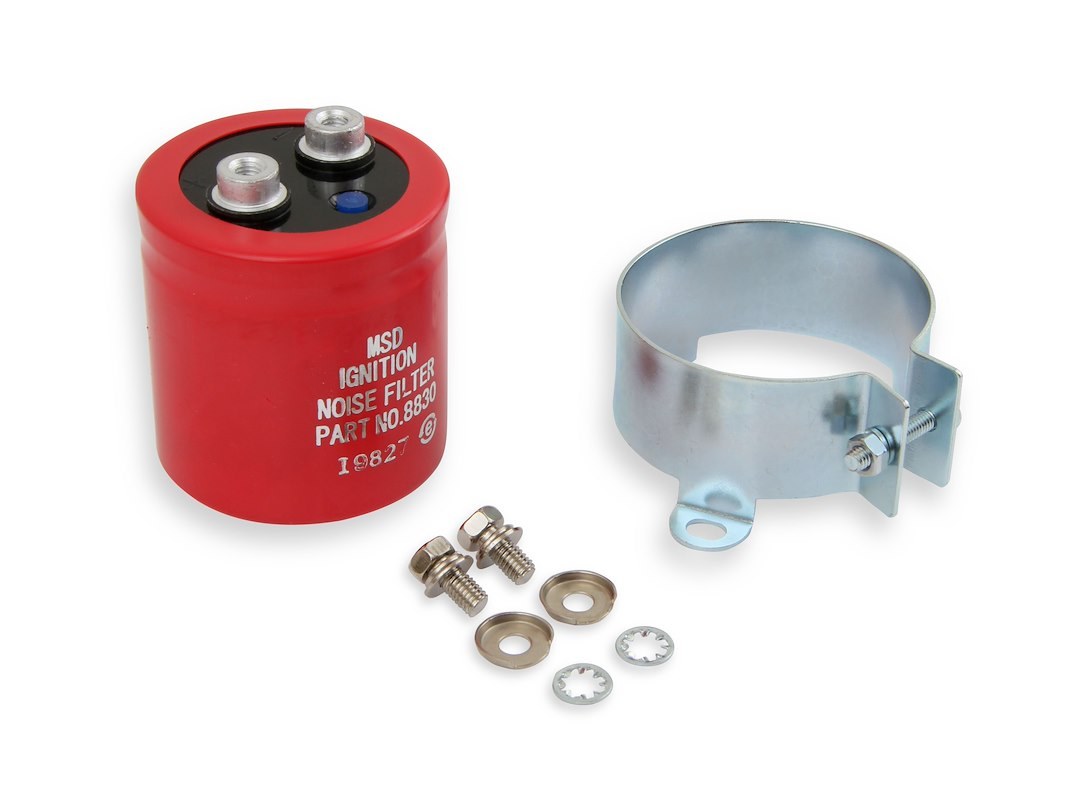 MSD Ignition Ignition Noise Filter, 26K Rf Passive Filter, Red – 8830MSD