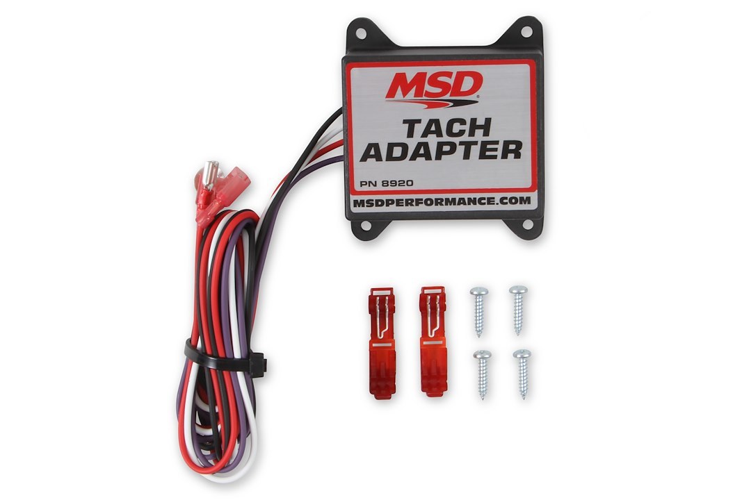 MSD Ignition Tachometer Signal Adapter, Converts Msd Ignition Control Tach Output for Most Voltage Triggered Tachometers – 8920
