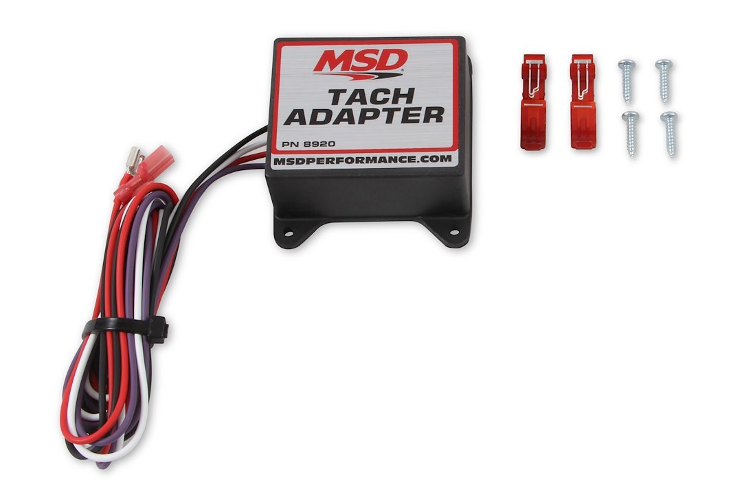 MSD Ignition Tachometer Signal Adapter, Converts Msd Ignition Control Tach Output for Most Voltage Triggered Tachometers – 8920