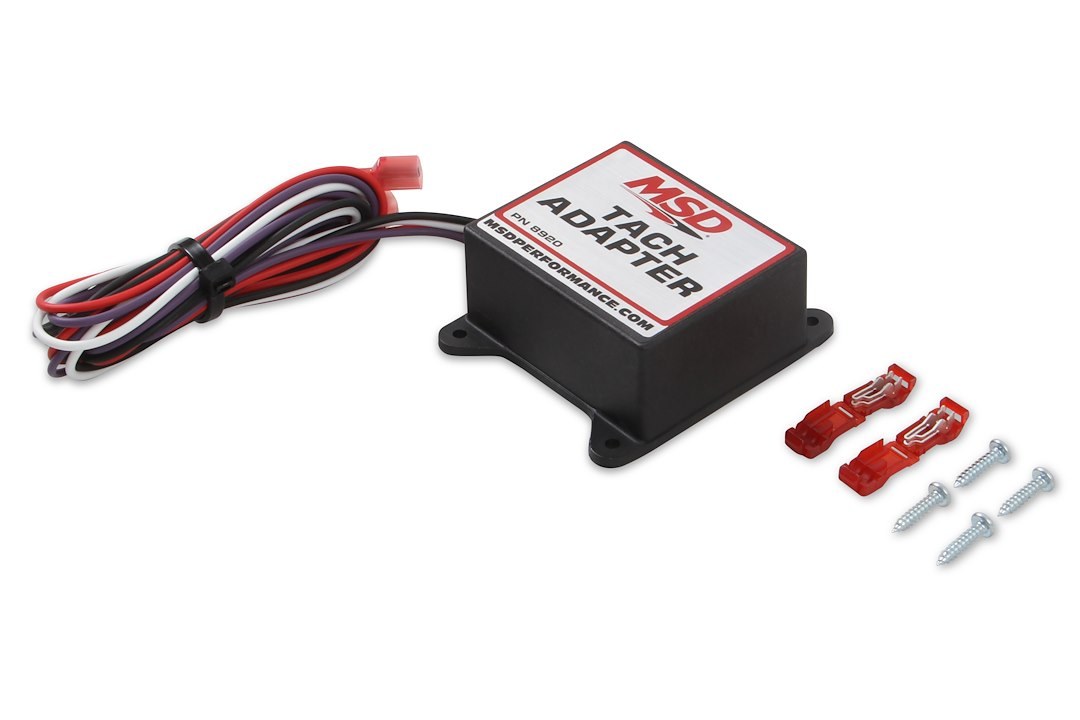 MSD Ignition Tachometer Signal Adapter, Converts Msd Ignition Control Tach Output for Most Voltage Triggered Tachometers – 8920