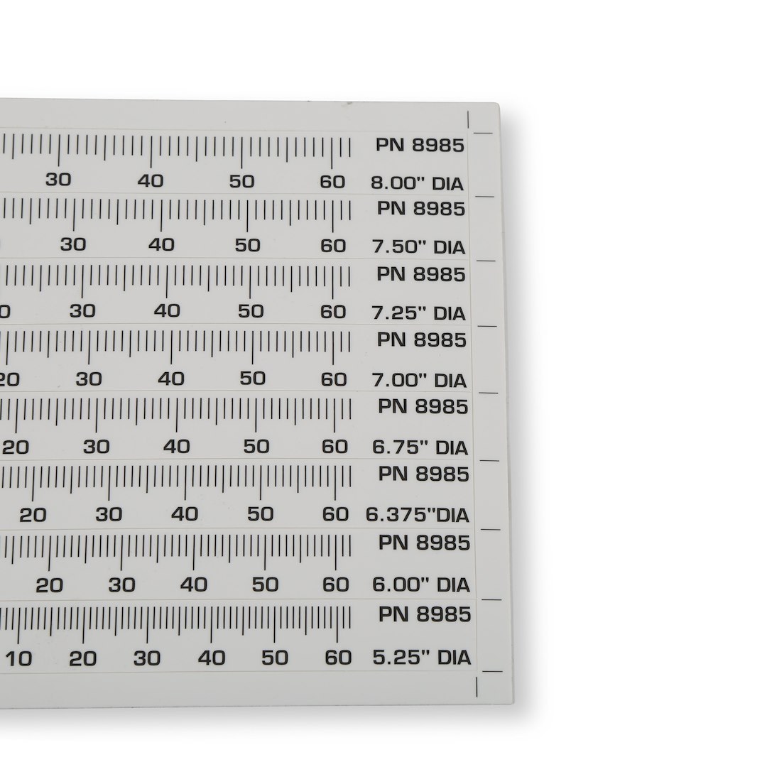 MSD Ignition Timing Tape, For Use with 5.25/6/6.375/6.75/7/7.25/7.5/8 Inch Harmonic Balancers – 8985