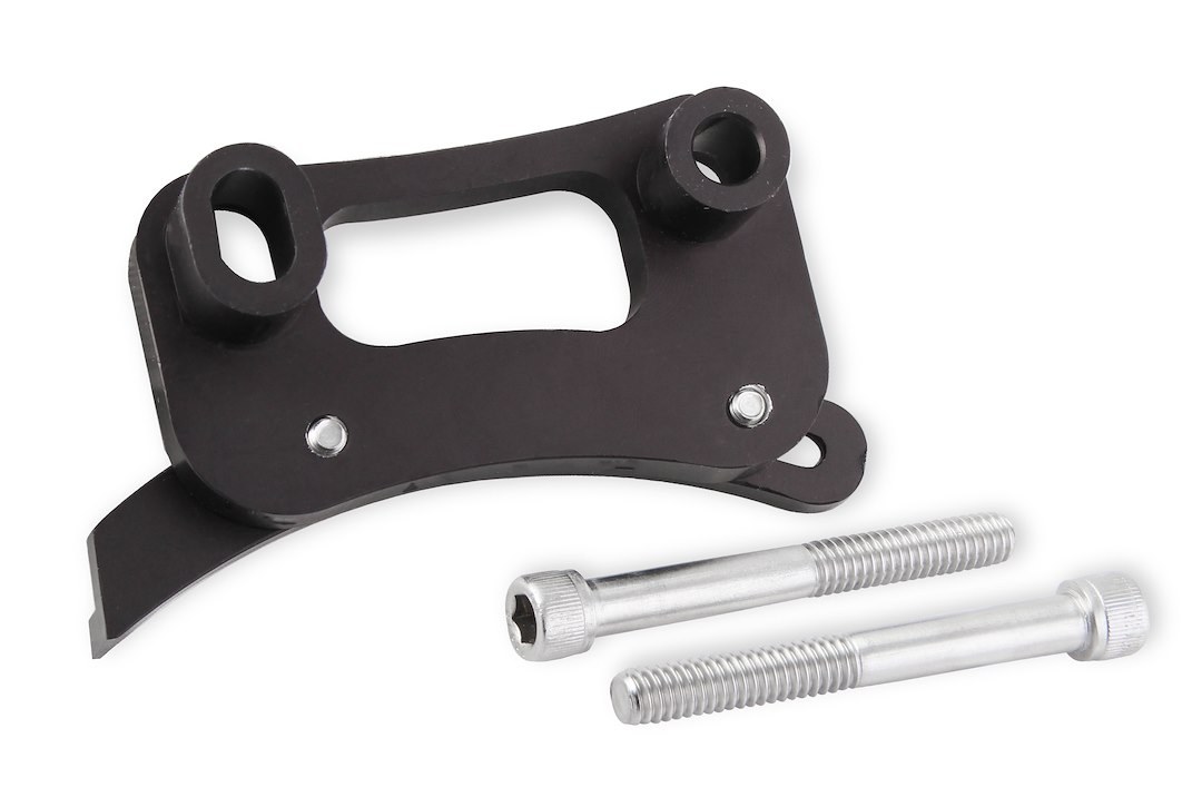 MSD Ignition Timing Tab, For Use with Small Block Ford 11 O’clock Tdc, Non Adjustable, Black Anodized, Aluminum, With Bolts – 89889