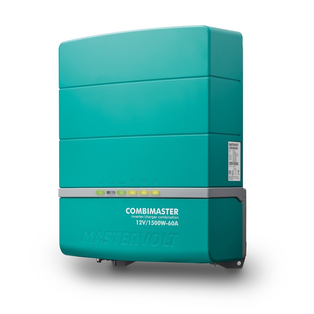 Mastervolt Power Inverter, Combimaster, 12 Volt DC to 120 Volt AC, 1500 Continuous/ 2250 Peak Watts, 60 Amp Charging Current – 35511500