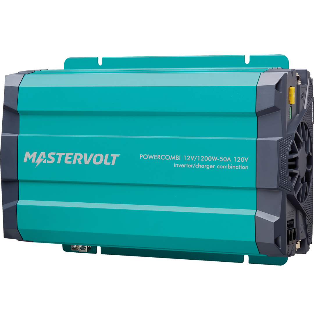 Mastervolt Power Inverter, Powercombi, Pure Sine Wave, Inverts 12 Volt DC to 120 Volt AC, 1200 Continuous Watts/ 2400 Surge Watts – 36211200