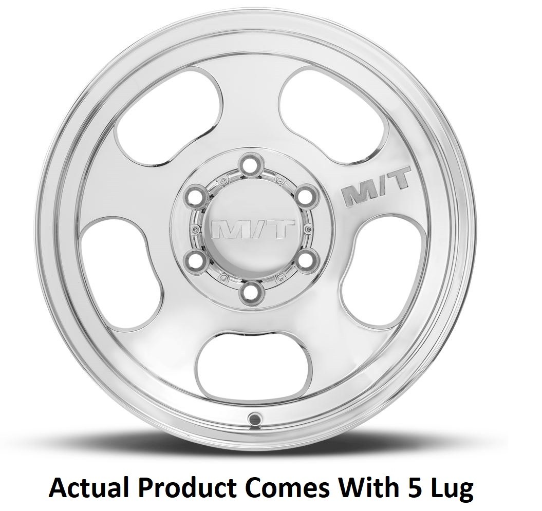 M.t. Wheel Wheel, Canyon, 16 Inch Diameter X 8 Inch Width, 5 X 139.7 Millimeter/ 5 X 5.50 Inch Bolt Pattern, -12 Millimeter Offset – 274626