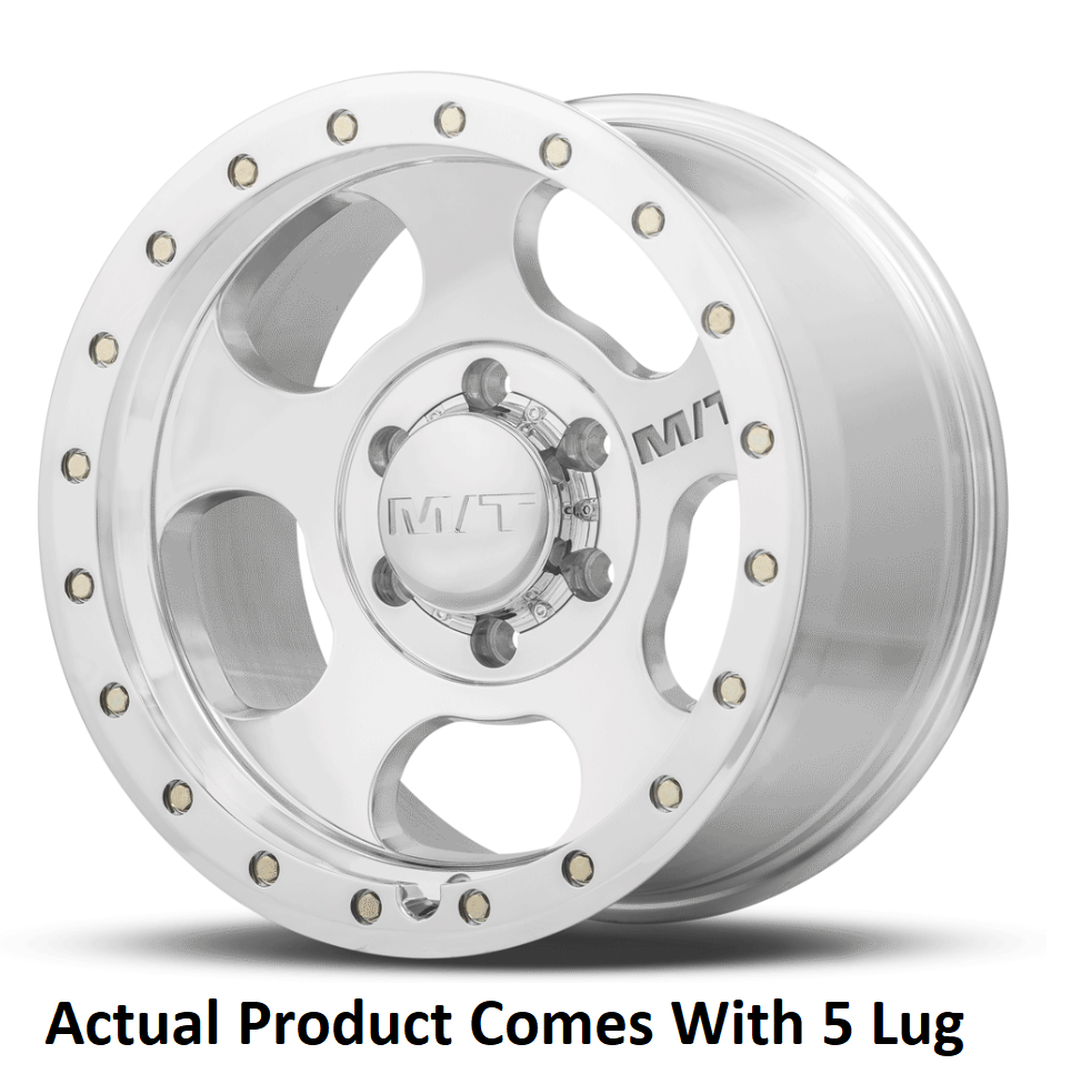 M.t. Wheel Wheel, Canyon Pro, 17 Inch Diameter X 9 Inch Width, 5 X 139.7 Millimeter/ 5 X 5.50 Inch Bolt Pattern, -12 Millimeter Offset – 226100428