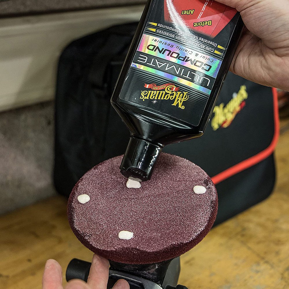 Meguiars Wax Buffing Pad, Soft Buff ™, Cuts Through Moderate Surface Defects with Less Swirls, Foam, 6 Inch Diameter, Single – DFC6