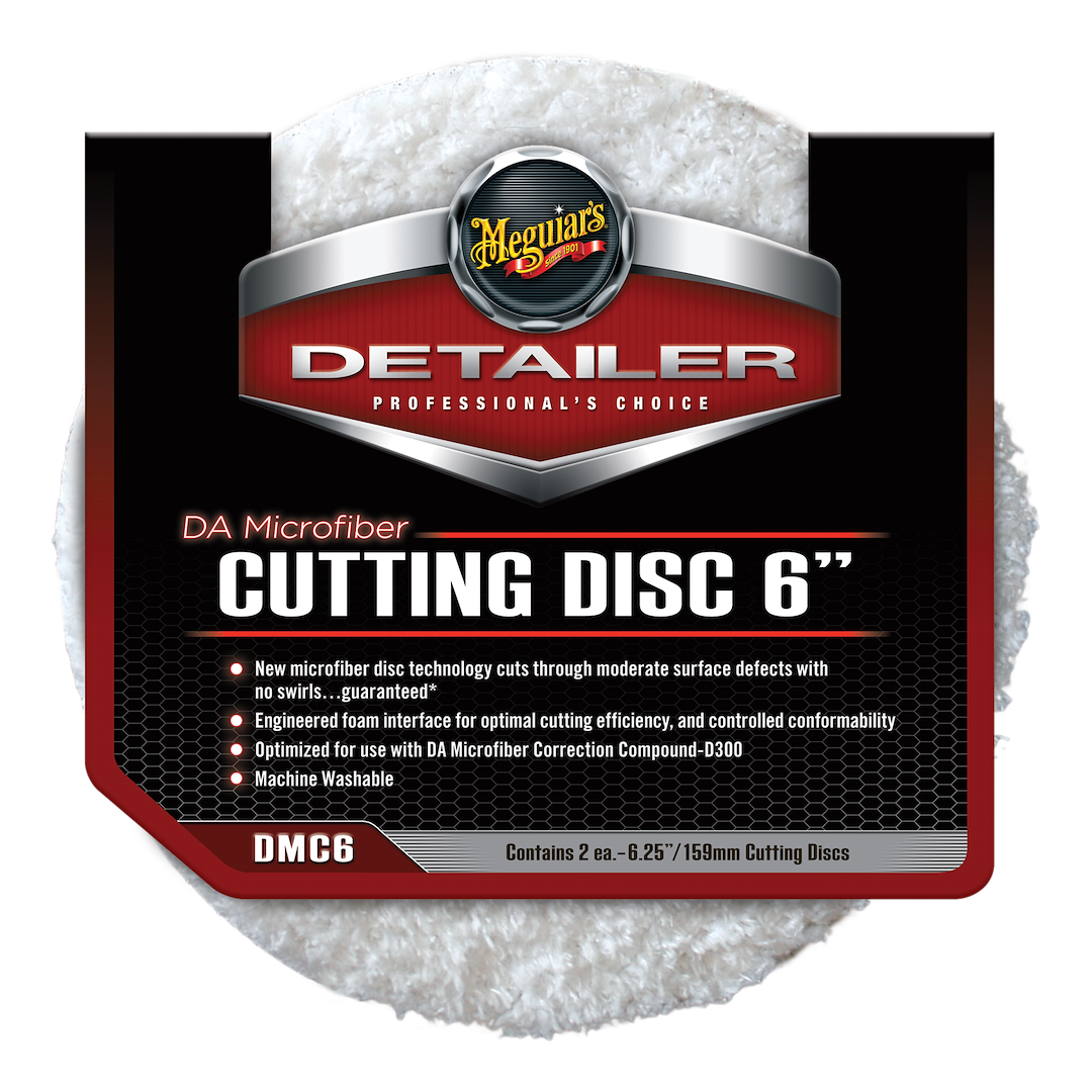 Meguiars Wax Buffing Pad, Cuts Through Moderate Surface Defects with No Swirls, Microfiber, 6 Inch Diameter, Set of 2 – DMC6