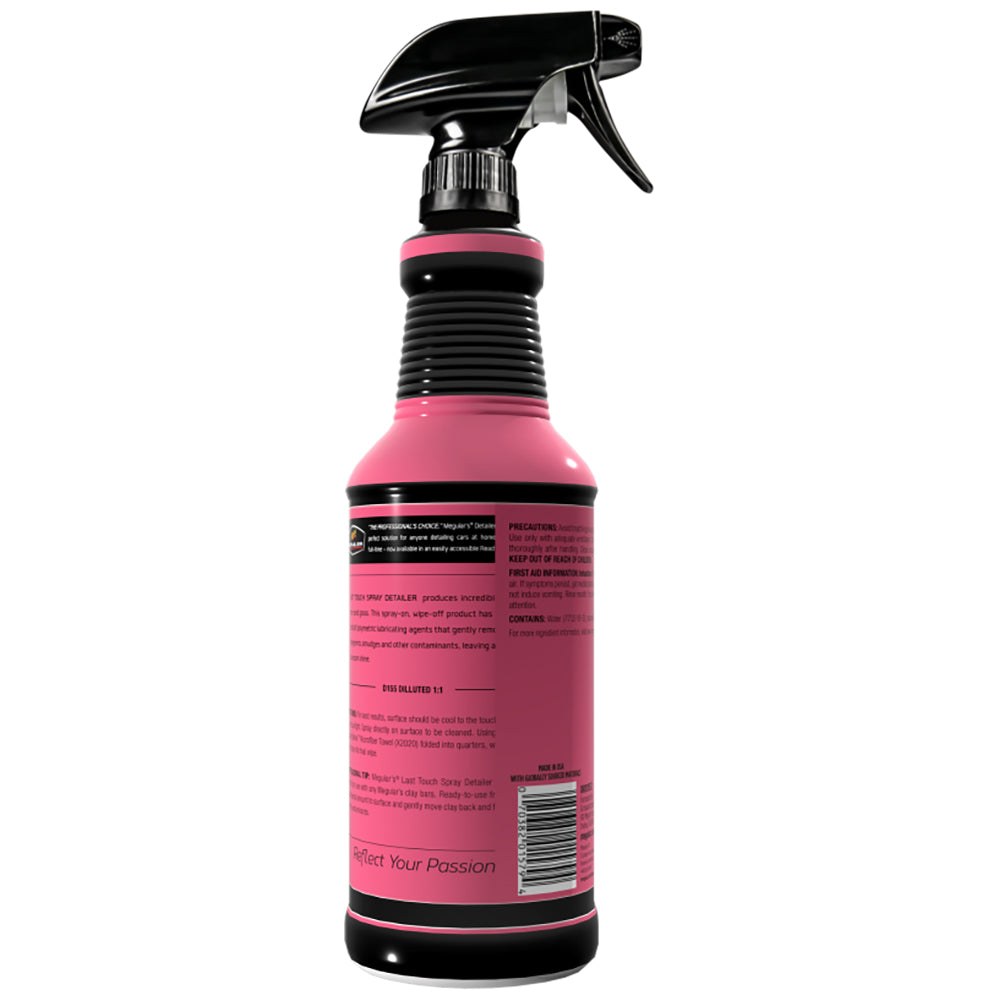 Meguiars Wax Detailing Spray, Last Touch, Use to Remove Dust/ Smudges/ Fingerprints, 32 Ounce Spray Bottle, Single – DRTU15532