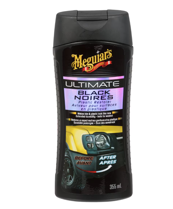 Meguiars Wax Trim Restorer, Ultimate, Use to Restore All Exterior Plastic/ Vinyl and Rubber Trim, Liquid, 16 Ounce, Bottle, Single – G15816